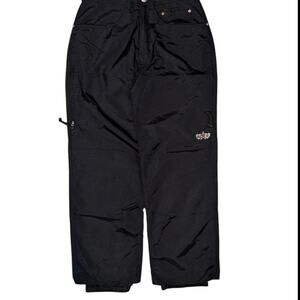 Black cold as ice snow